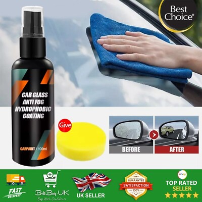 100 ml Anti Regen Scheibenbeschichtung Wasserabweisend Spray für Autoglas UK
