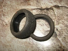 RC AKA Tire 1:10 Buggy 4WD Front Tires EVO Typo (2) 13320VR Orang * NO INSERTS *