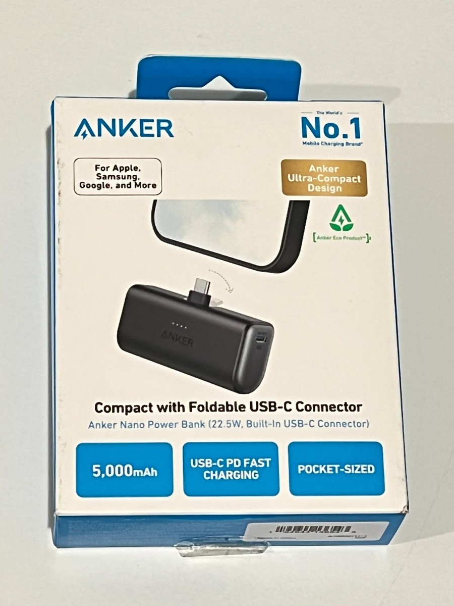 Anker Nano 22.5W Power Bank Charger w/ USB-C Connector A1653H11-1