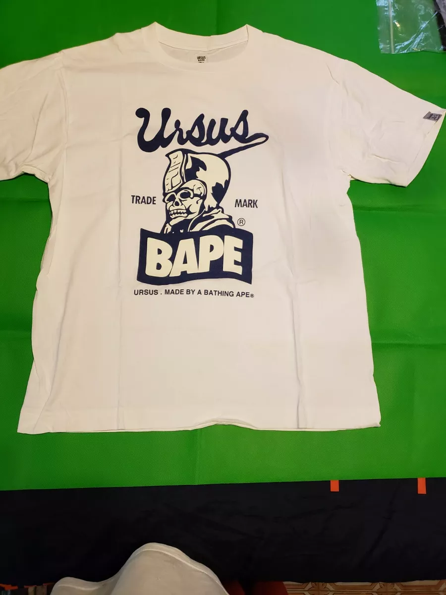 URSUS BAPE TRADE MARK T-SHIRT WHITE SZ.XL