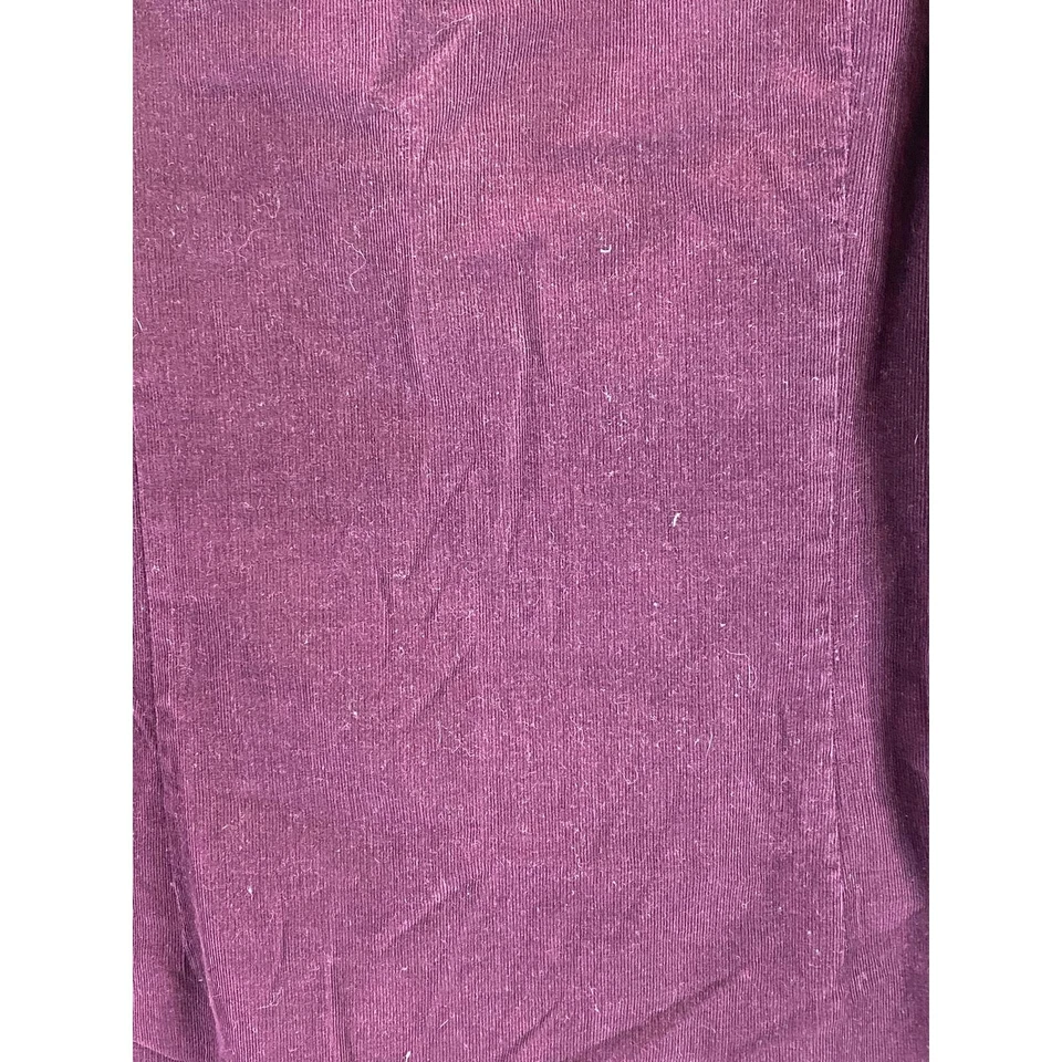 TED BAKER LONDON Men's Burgundy Corduroy Elbow-Patch Button-Up Shirt SZ 4(US/L) - Image 4 of 4