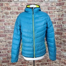 Trimm Padded Down Jacket Womens Small Blue Green Zircone Lady