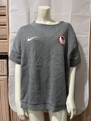 Nike Women's Team USA Olympic  Tech Fleece Sweatshirt 807000-063 Large Grey NWT