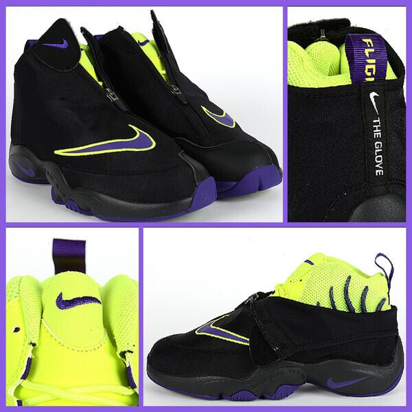 Size 10.5 - Nike Air Zoom Flight The Glove Lakers for sale