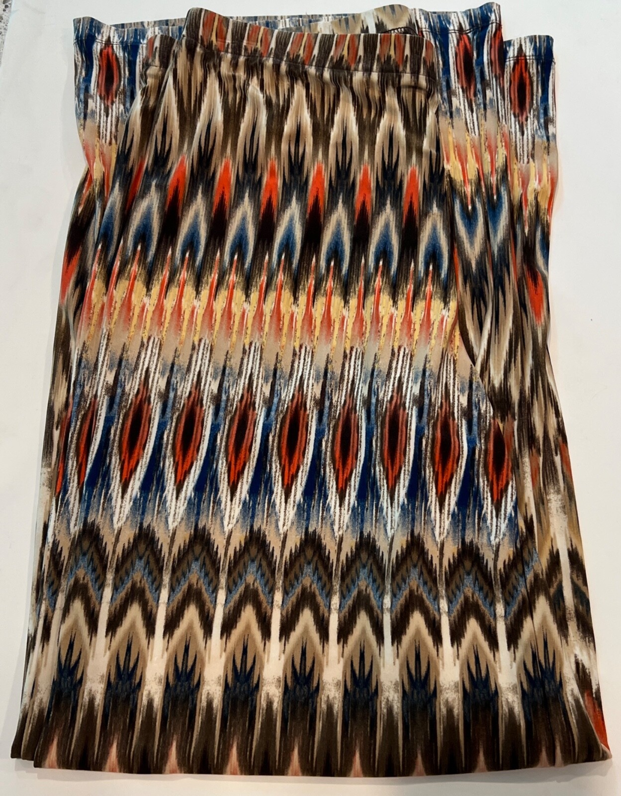 Chicos size 1.5 Palazzo Pants in Orange Brown Blue