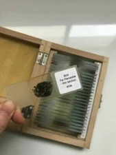 24PCS Geology Microscope Prepared Slides Mineral Thin Section Slides Set