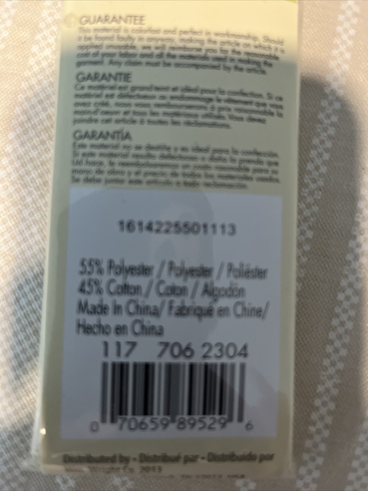 Wrights (PC7060628) Double Fold Bias Tape, Quilt Binding Lime