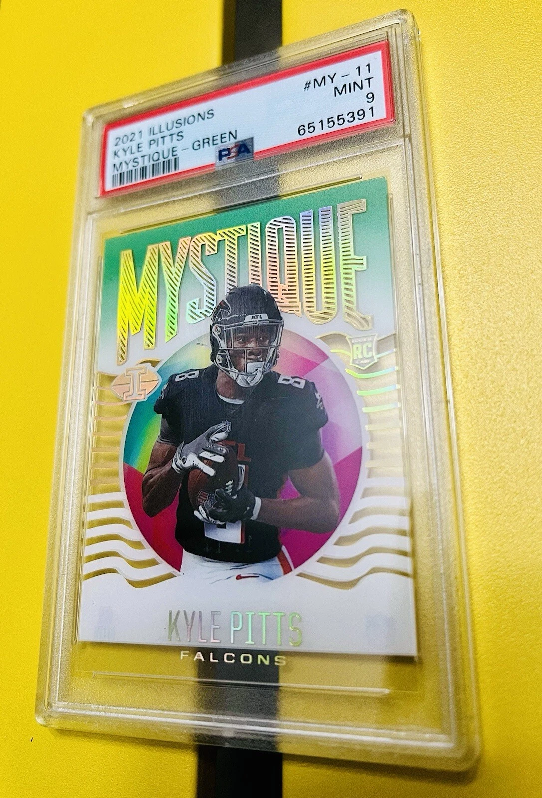 Kyle Pitts Panini Illusions Mystique #MY11 Green