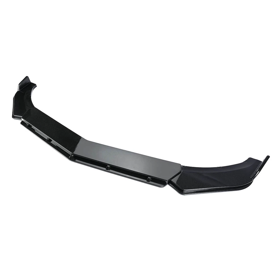 For BMW X1 2010-2023 Gloss Black Front Bumper Lip Spoiler Splitter + Strut Rods Foto 4 de 4