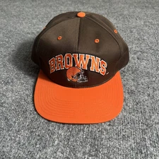 Vintage Cleveland Browns Hat Cap Snapback Brown Drew Pearson Companies NFL 90s
