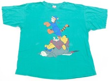 Rare Vintage MICKEY INC Winnie The Pooh Tigger Piglet Eeyore T Shirt 90s OSFA