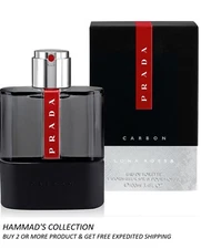 PRADA LUNA ROSSA CARBON EDT 3.4 OZ / 100 ML FOR MEN (NIB) SEALED