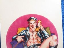 TOM OF FINLAND  TELEPHONE CALL  5X7  POSTCARD...