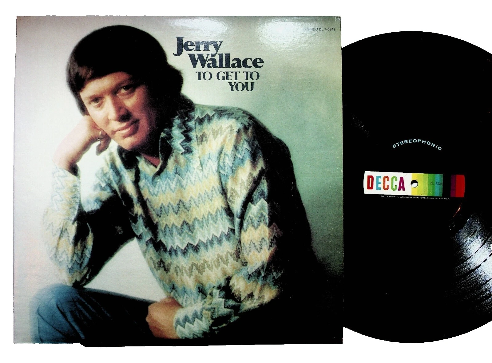 Jerry Wallace Very Good (VG) Sleeve Pop Vinyl Records