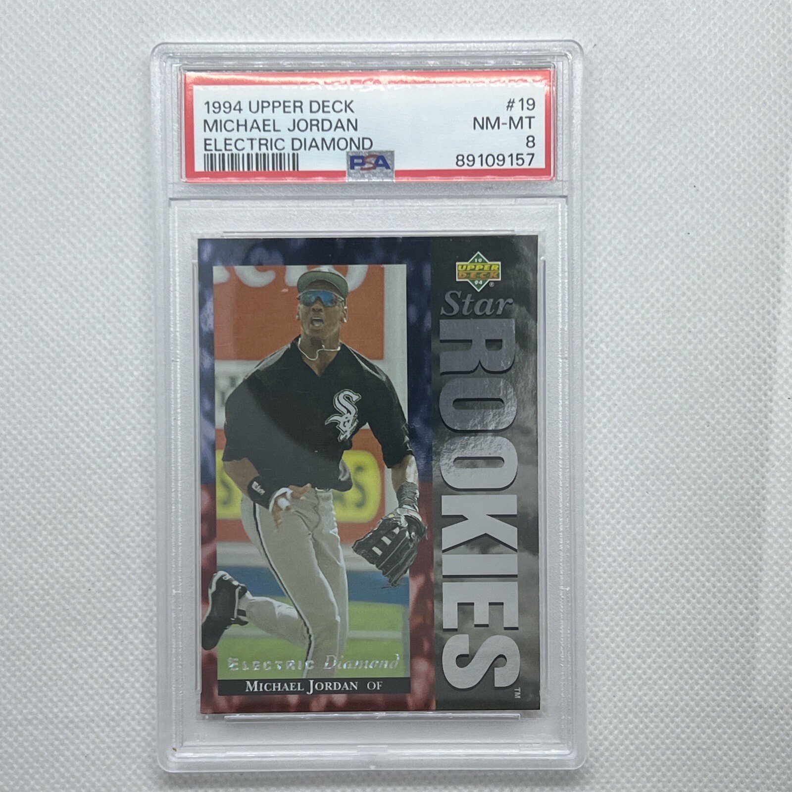 1994 Upper Deck Michael Jordan Electric Diamond #19 PSA 8