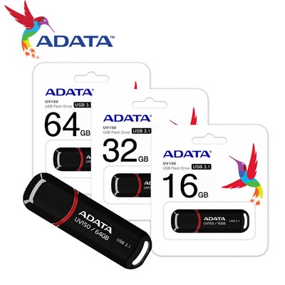 ADATA UV150 16G 32G 64G USB 3.1 snap-on cap design USB Flash Pen Drive  BLACK | eBay