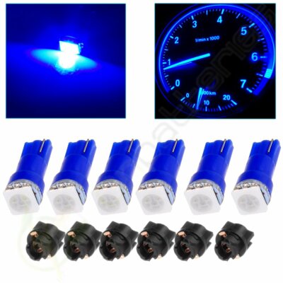 Find 20Pcs T5 57 37 73 74 Instrument Cluster Panel Gauge Dash LED Bulbs Light Blue In Pomona - Foto 9