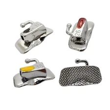 100 Kits Dental Orthodontic Buccal Tubes 1st Molar Roth 022 Non-convertible Mesh