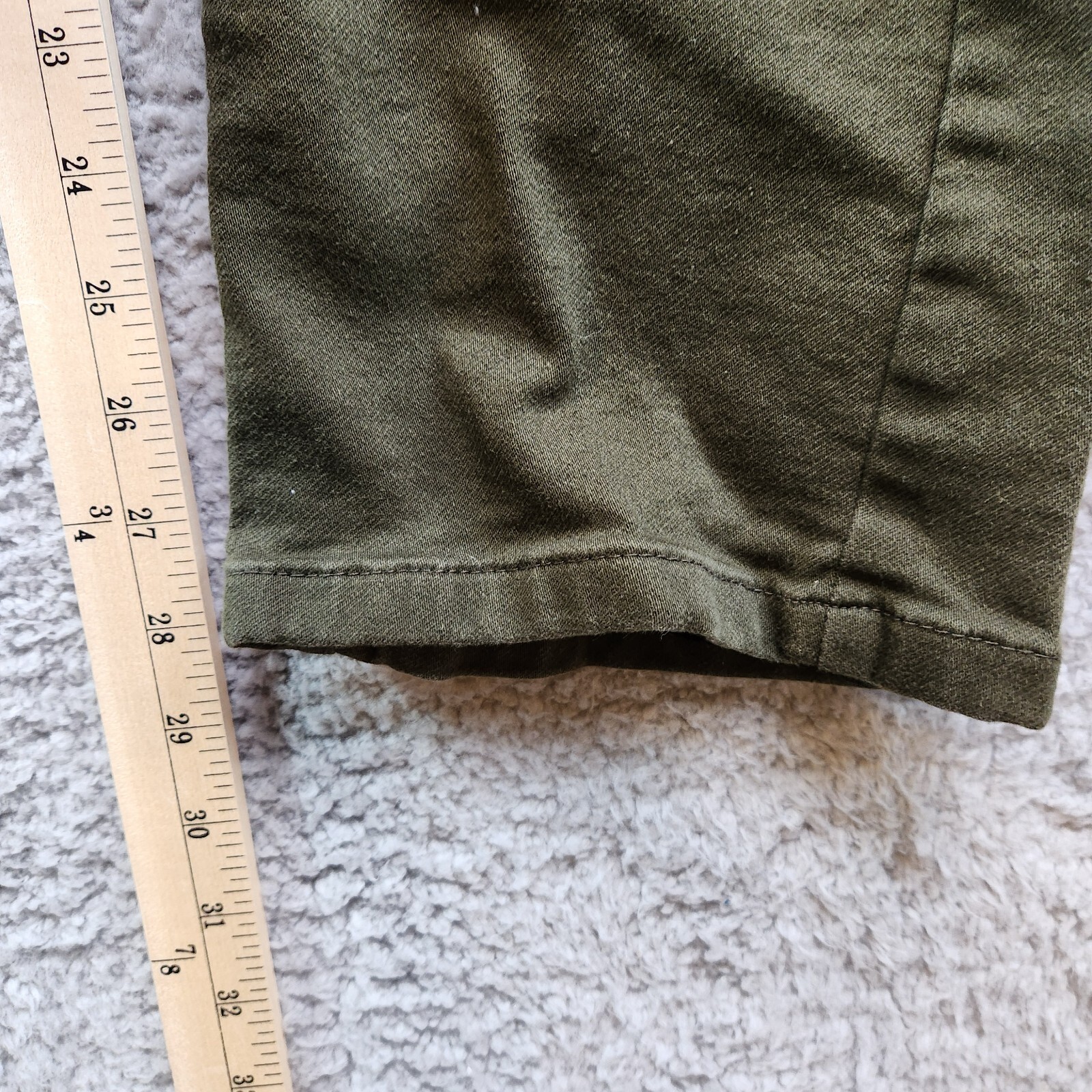 Jachs New York Jeans Men's 34 Green Cotton Stretch Mid-Rise Straight Leg Zip Fly