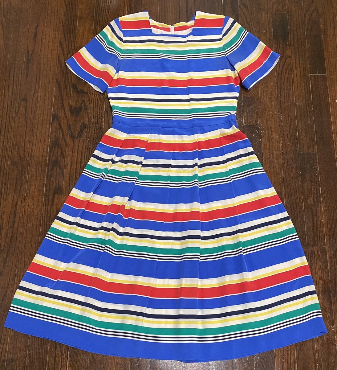 knee length dresses for ladies Petite Teal Pleated Midi Dress main image 0