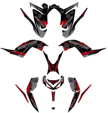 Fits Yamaha Raptor 700R Graphics Kit 2013 TO 2024 decal KIT stickers