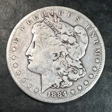 1884-S Morgan Silver Dollar - High Quality Scans #Q040