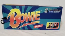New in Box - David Bowie 5 Pair Crew Socks Gift Set - One Size Fits All