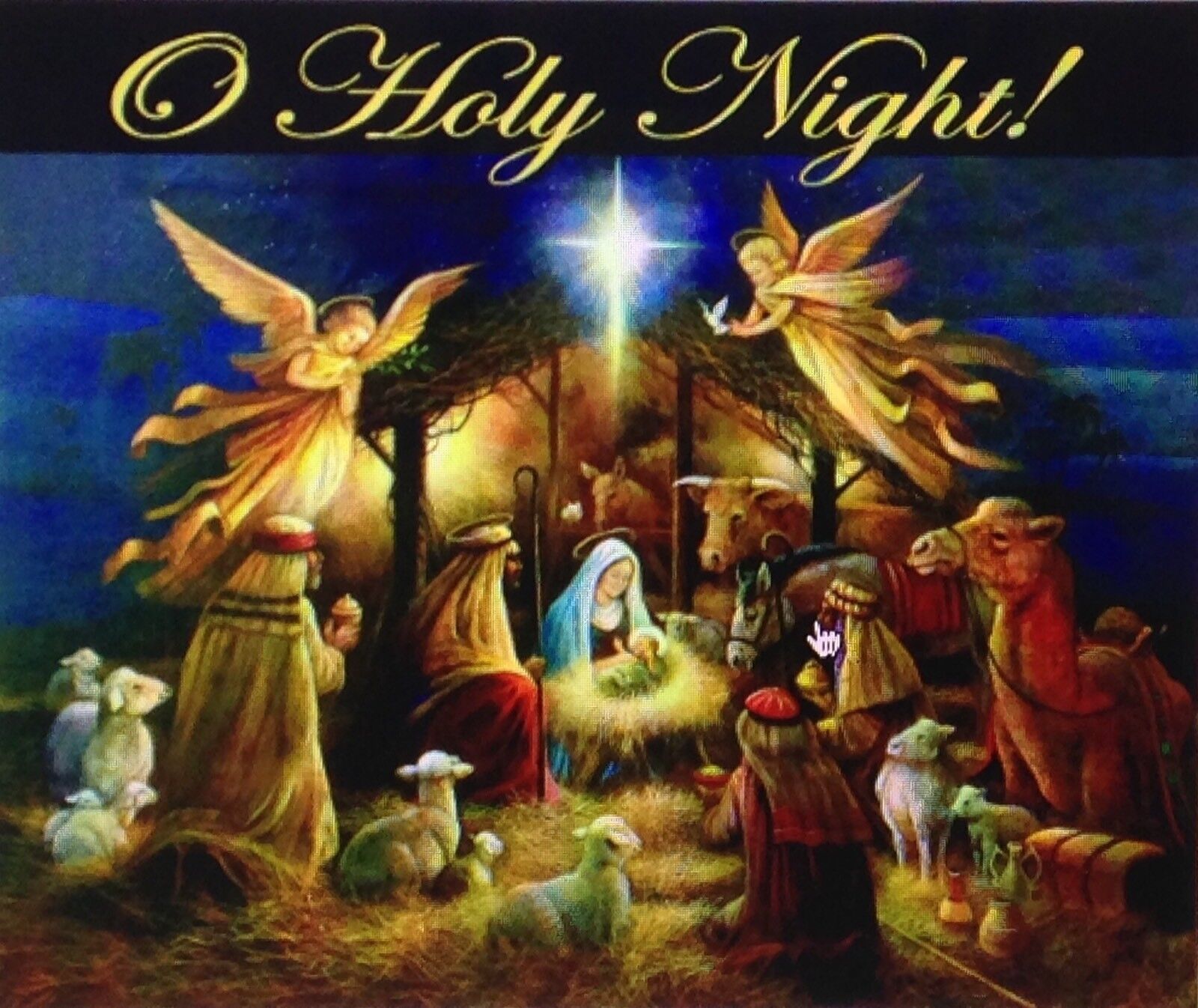 Church Banner - Bright Holy Night - O Holy Night