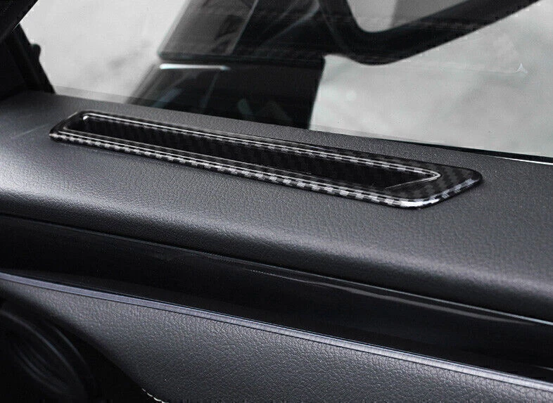 2*Para Lexus ES250 300h 350 2019-2023 Aspecto de carbono Puerta Salida de aire Superior Borde de ventilación Foto 4 de 4