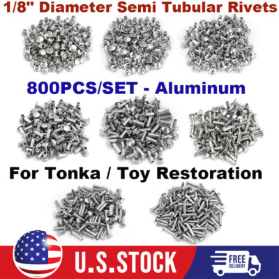 Toy Rivets For Tonka Semi Tubular Rivets 1/8