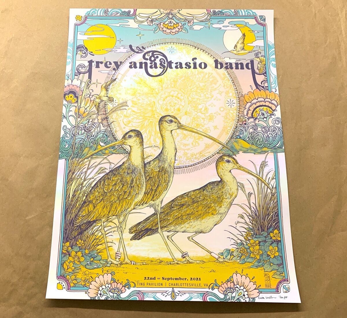 Trey Anastasio Band Charlottesville Poster Foil Erica Williams