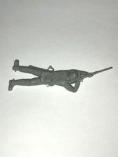 MPC Civil War Cavalry Soldier lying prone in Gray Plastic 1960s
