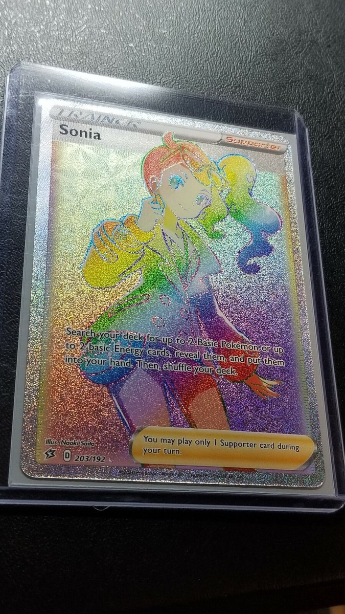2020 Pokemon Rebel Clash Sonia Rainbow Full Art 203/192 | eBay
