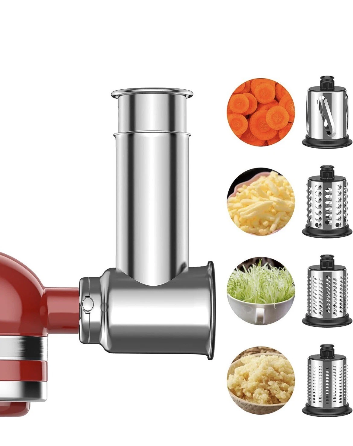 Stainless Steel Slicer Shredder Attachment for KitchenAid Stand Mixer
Opens in a new window or tab