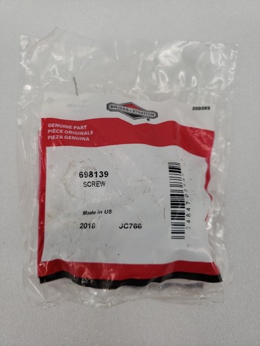 Briggs And Stratton Screw Part Number 698139 Brand New Lot Of 2 | eBay