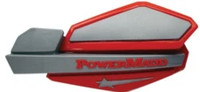 POWERMADD "STAR SERIES" HANDGUARDS ATV UTV MX SNOWMOBILE - RED/SILVER 34232