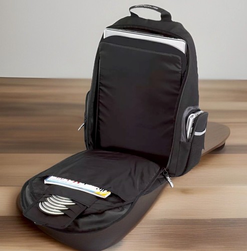 TARGUS Backpack Adult Large Black Multi Compartments Laptop Dividers Pockets EUC - Picture 3 of 15