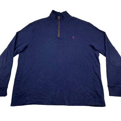 Polo Ralph Lauren Men's 100% Cotton 1/4 Zip Knit Sweater