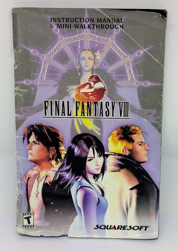 Final Fantasy VIII 8 PC RPG Video Game Squaresoft 5 Disc & Manual Fair Condition - Picture 3 of 6