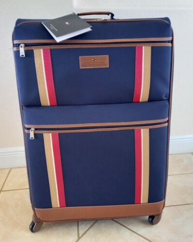 TOMMY HILFIGER / Koffer Luggage Spinner suitcase trunk Case bag blau groß / USA - Afbeelding 1 van 24