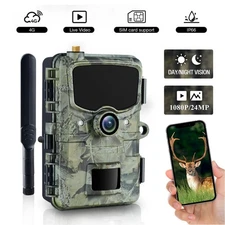 Campark 24MP 4G LTE Wireless Cellular Trail Camera APP Wildlife Game Cam Outdoor