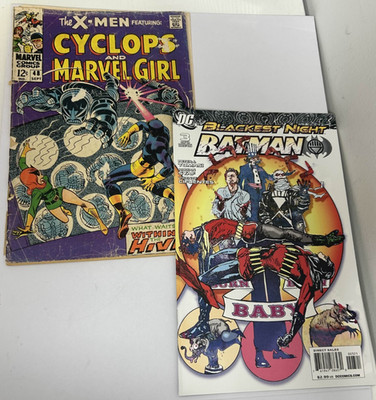 X-Men: Cyclops and Marvel Girl #48 September Blackest Night: Batman #3 Lot