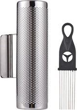 12 Inch Stainless Steel Guiro Shaker, Professional Metal Percussion Shaker with
