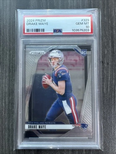 2024 PANINI PRIZM #329 DRAKE MAYE ROOKIE RC PSA 10
