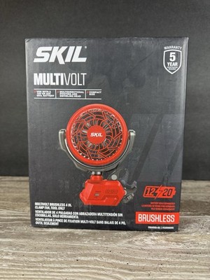 SKIL PWRCORE FN0400D-00 12V/20V CORDLESS BRUSHLESS 4'' CLAMP FAN 2-SPEED - NEW!
