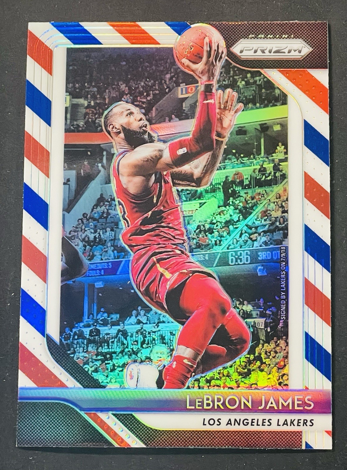 LeBron James 2018 Prizm #6 Red White Blue Price Guide - Sports