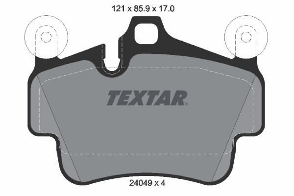 Plaquettes de frein à disque céramique Textar 2404903 pour remplacer l'élément OE 99735193904