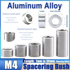 M4 Aluminium Alloy Spacer Bush / Collar Stand off Spacers / Bearing Shim / Round