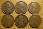 LOT OF (6) 1914 S SAN FRANCISCO LINCOLN WHEAT CENTS FROM PENNY COLLECTION SET