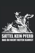 Cowboy Pferde Sattel Reiter Notizbuch Tagebuch Geschenk Idee
